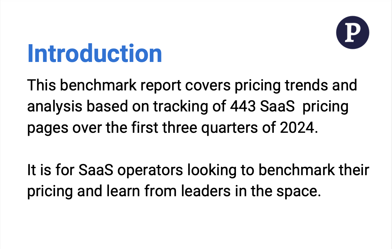 Pricing I:O SaaS Pricing Benchmark 2